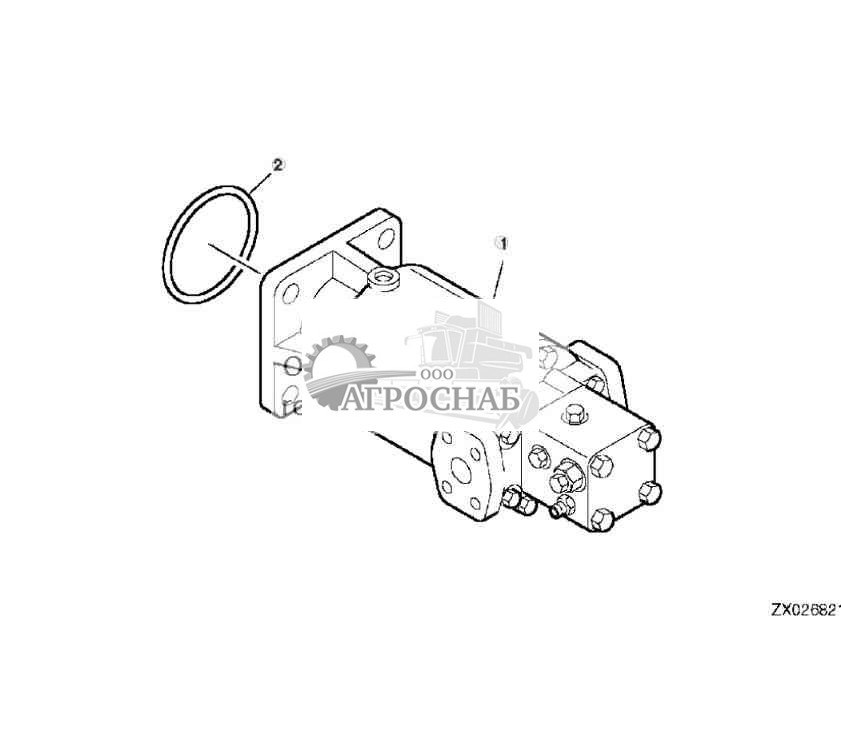 Узел гидростатического мотора 